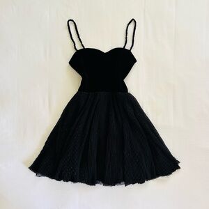 Zara Black Velvet Dress